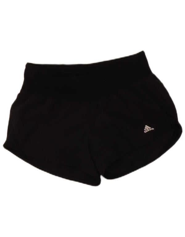 Adidas Short de sport pour femme UK 10 Petit Noir Polyester