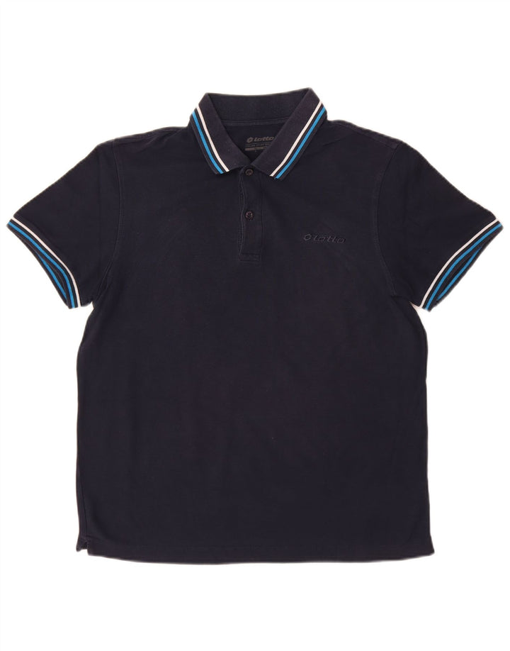 Lotto Polo Homme Petit Bleu Marine