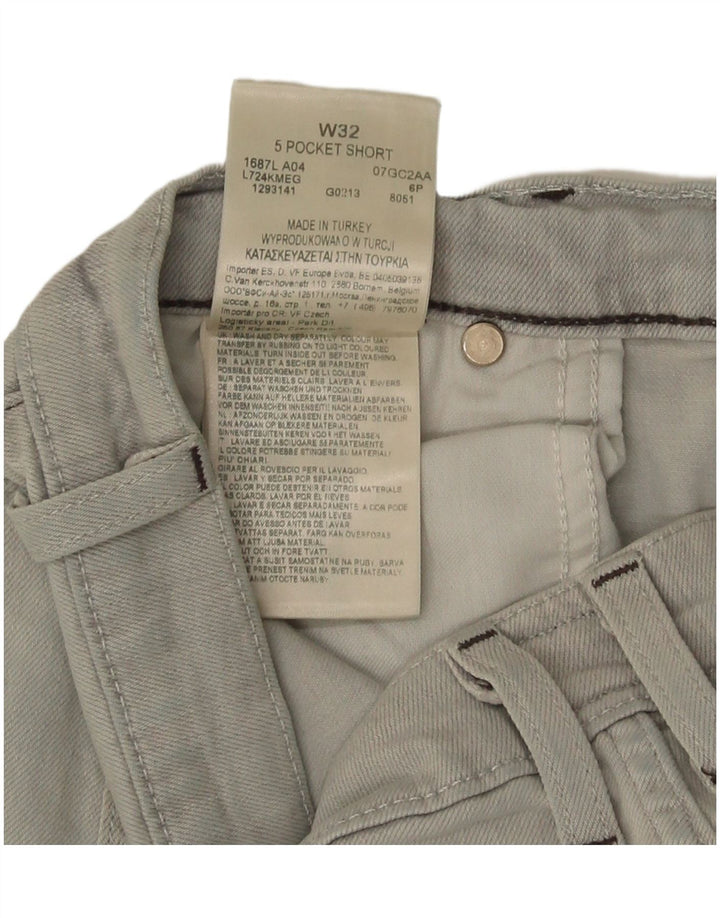 Lee Short en jean court 5 poches pour homme W32 en coton gris moyen