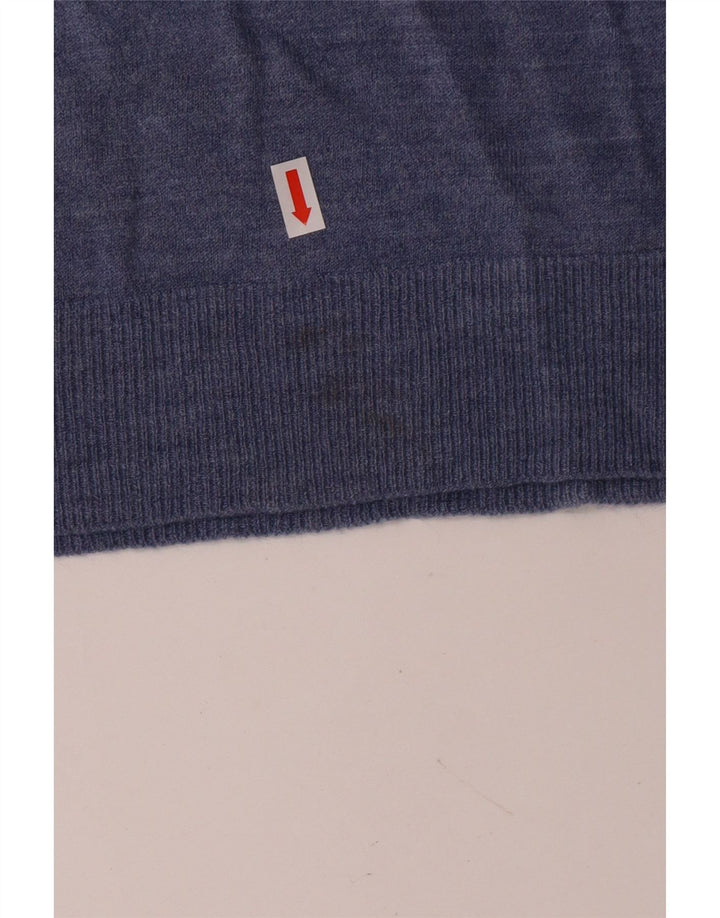 MARKS & SPENCER Pull col en V Blue Harbor Homme XL Bleu Classique