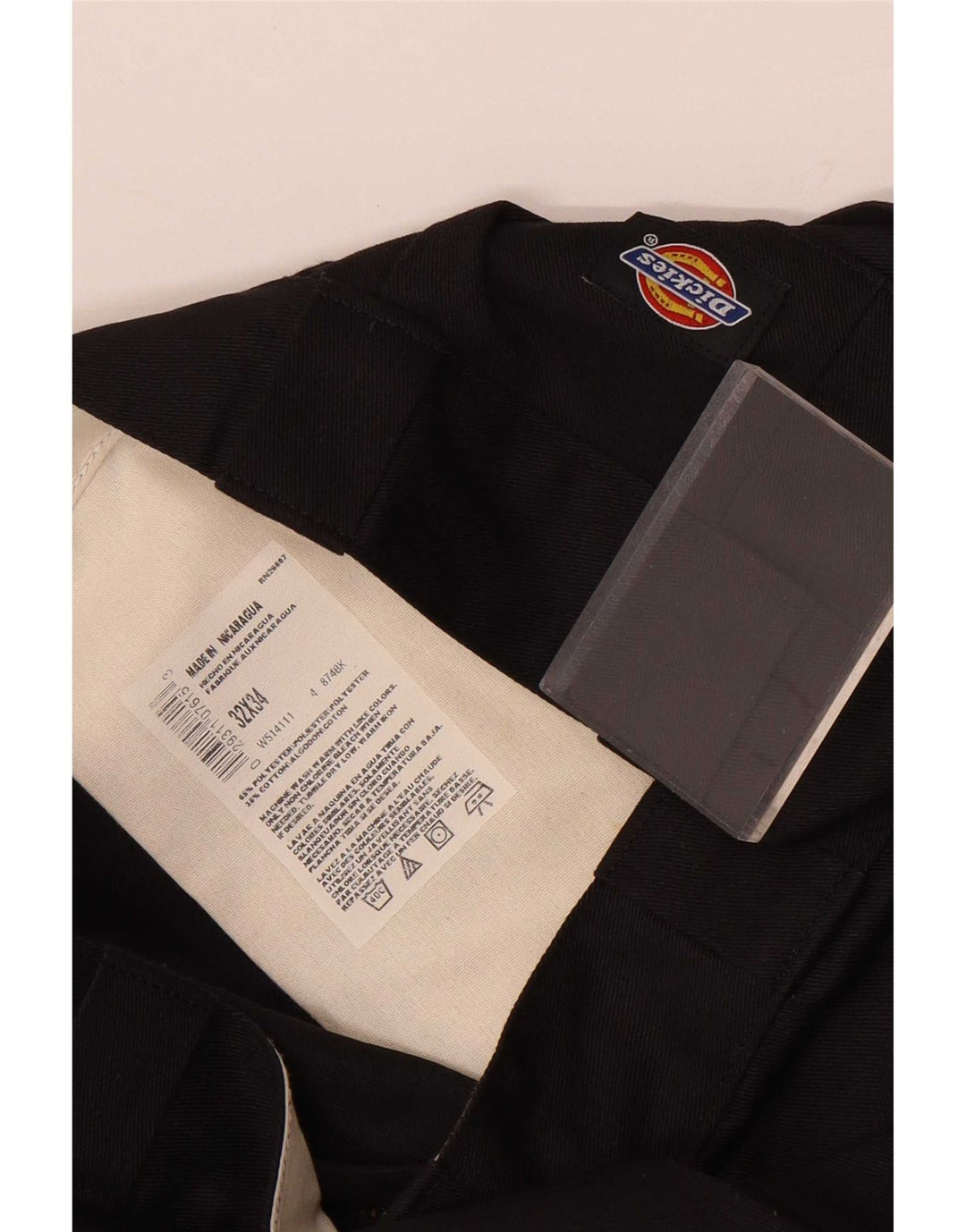 Dickies Pantalon Chino Droit Homme W32 L34 Noir Polyester