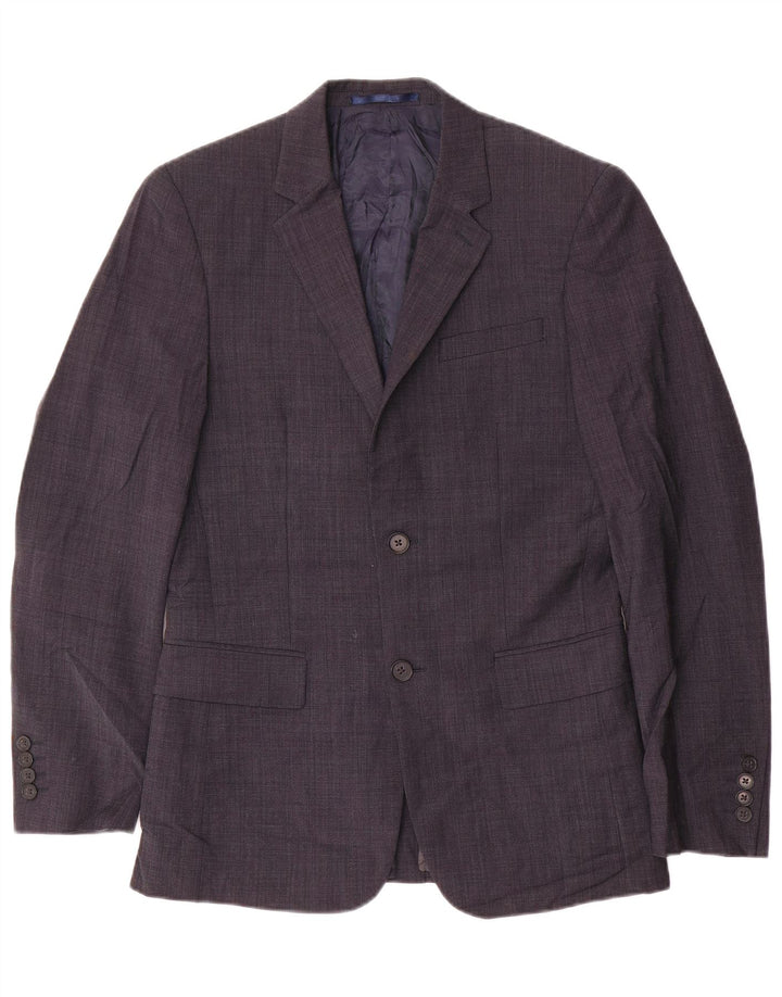 DKNY Veste blazer à 2 boutons pour homme UK 36 Small Bleu marine