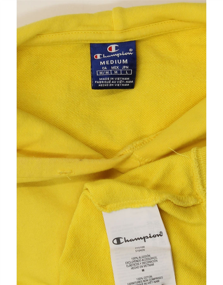 Champion Pull à capuche pour homme en coton jaune moyen