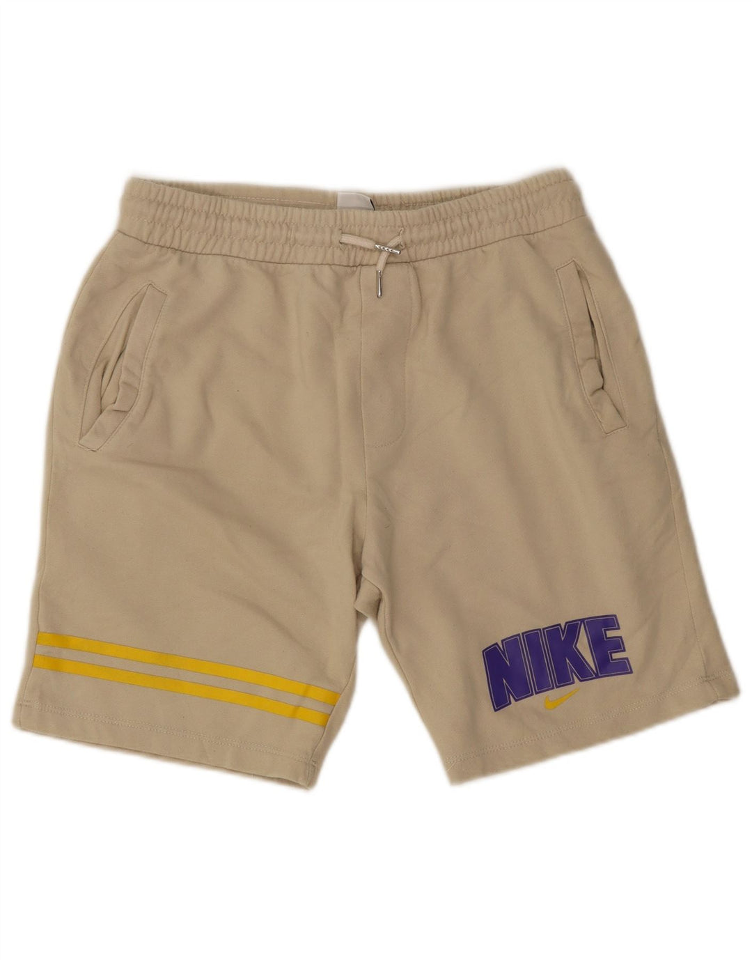 Nike Short de sport graphique pour homme, grand, beige