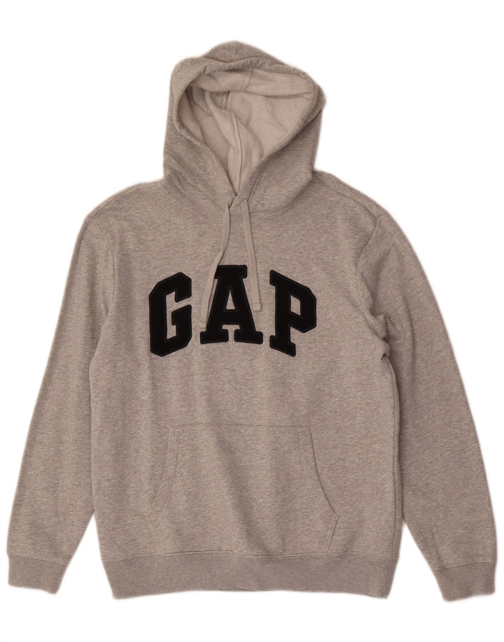 Gap Pull à Capuche Graphique Homme Gris Moyen Coton