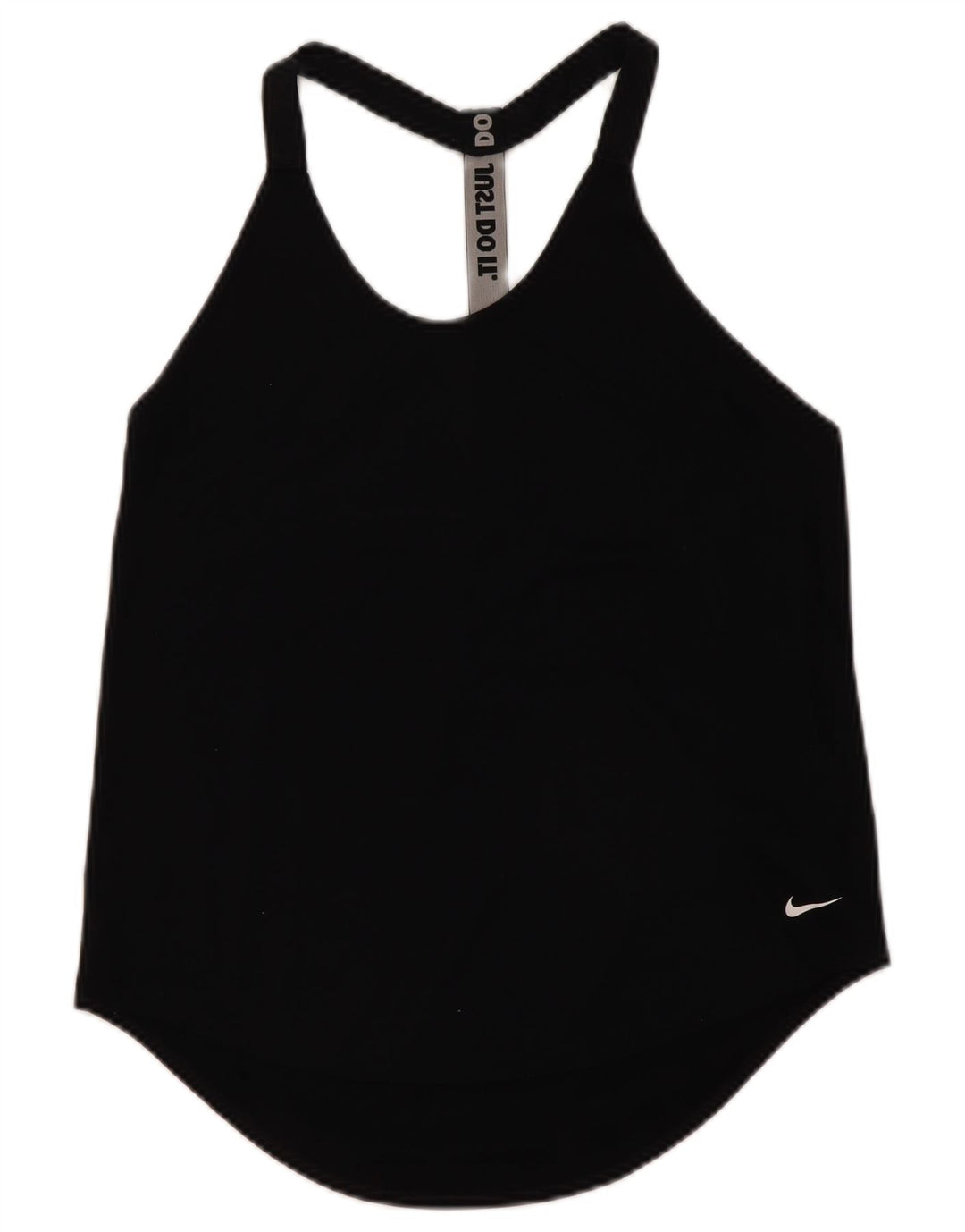Nike Womens Dri Fit Graphic Débardeur UK 12 Moyen Noir Polyester