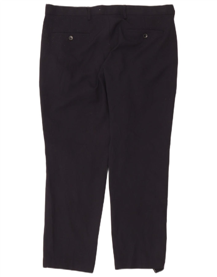 Marks & Spencer Pantalon Chino Coupe Regular Homme W36 L27 Bleu Marine Polyester