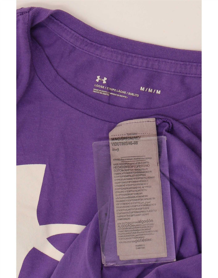 Under Armour T-Shirt Graphique Homme Violet Moyen Coton