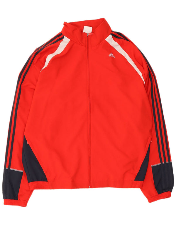 Adidas Hommes Clima 365 Survêtement Top Veste XL Rouge Colorblock Polyester