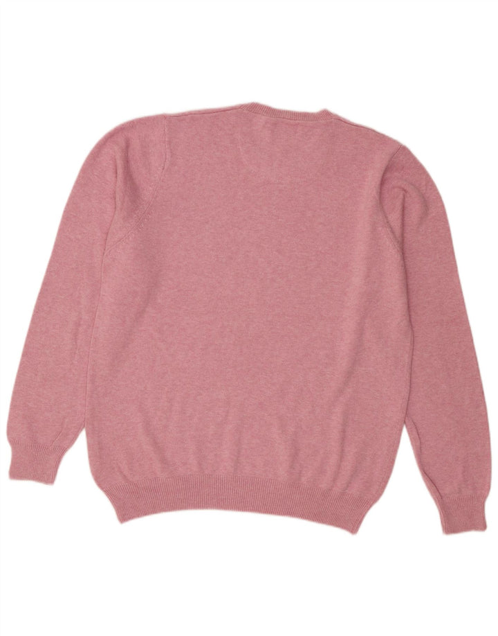 Marks & Spencer Pull Col Rond Regular Fit Homme Rose Moyen