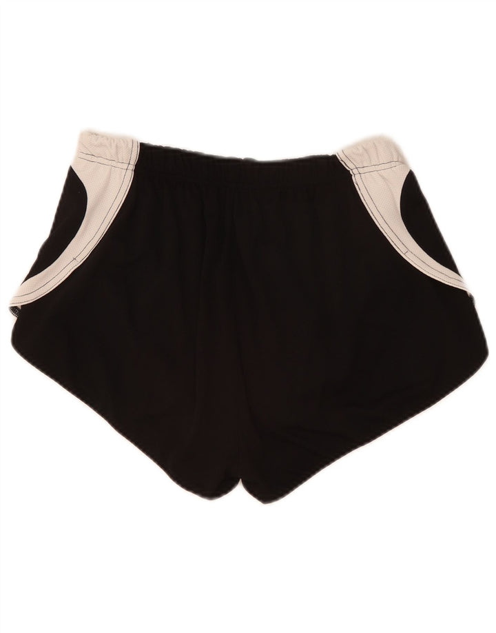 Asics Short de sport graphique pour femme UK 12 Polyester color block noir moyen
