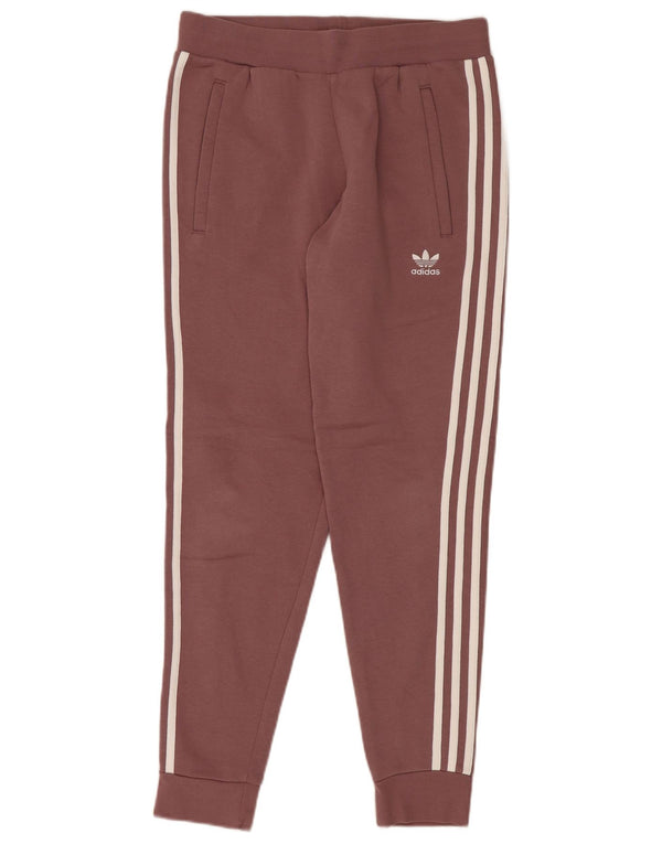 Adidas Pantalon de survêtement pour femme Joggers UK 10 Petit coton rose