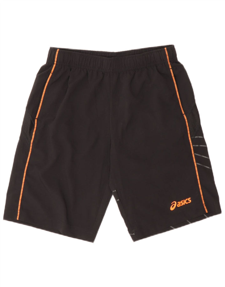 Asics Short de Sport Garçon 13-14 ans Noir Polyester