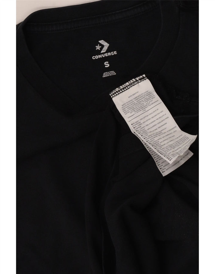 Converse T-Shirt Graphique Homme Petit Noir Coton