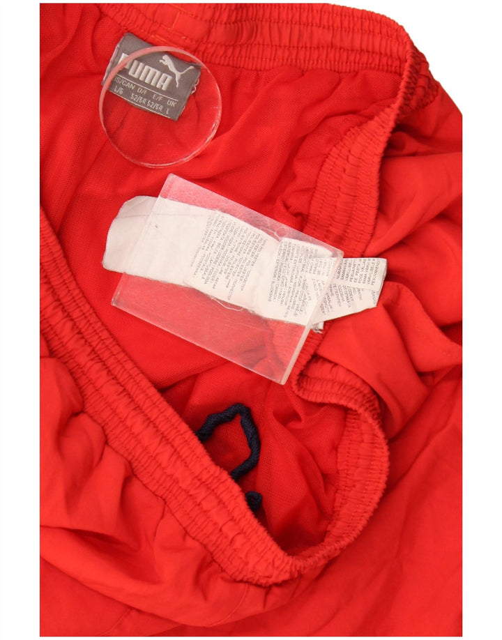Puma Short de Sport Graphique Homme Rouge Large Polyester