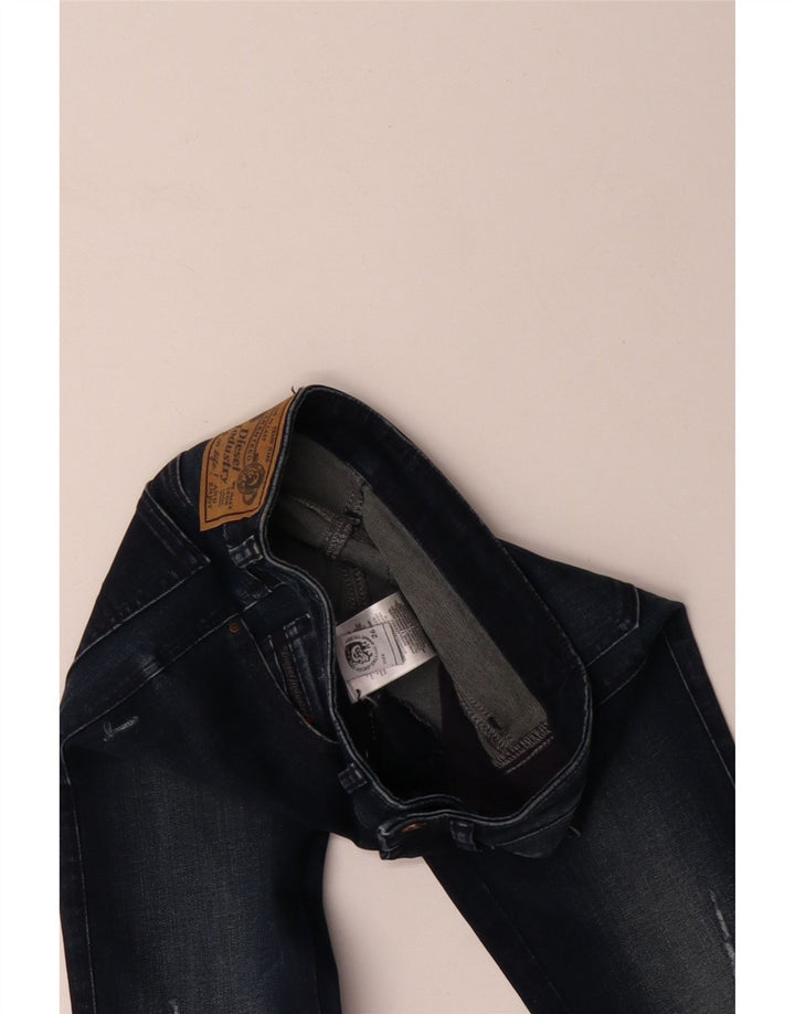 DIESEL Jean skinny effet vieilli W26 L29 bleu coton pour femme