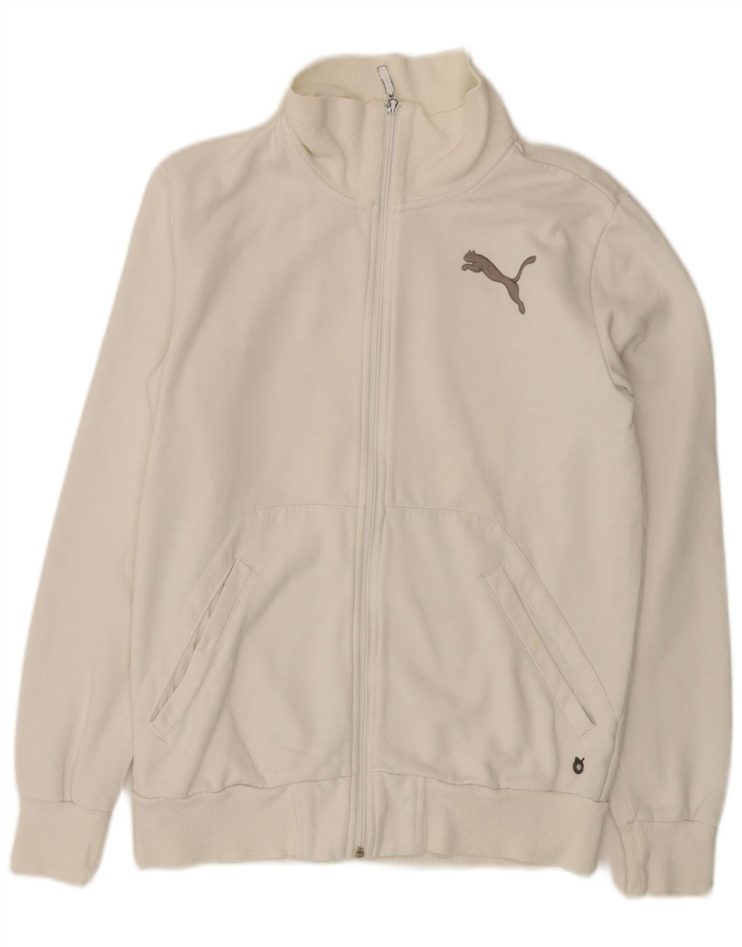 Puma Veste de Survêtement Graphique Homme Petit Blanc Coton