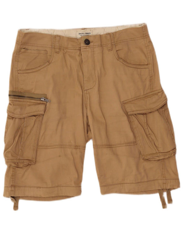 JACK & JONES Short Cargo Homme Petit W32 Coton Beige