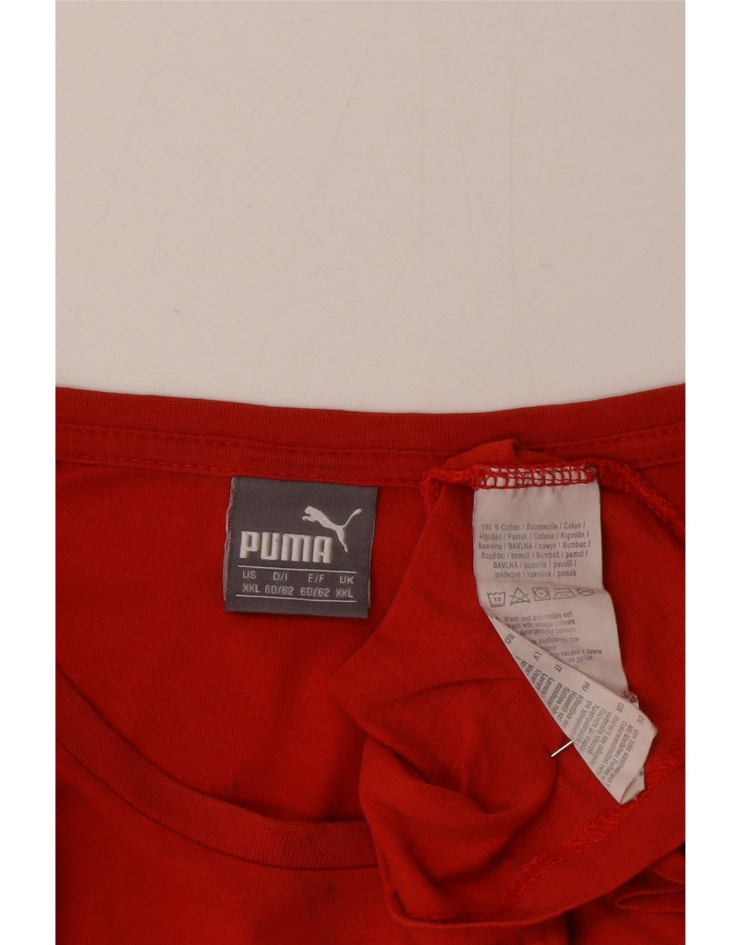 Puma T-Shirt Graphique Top XL Homme Rouge Coton