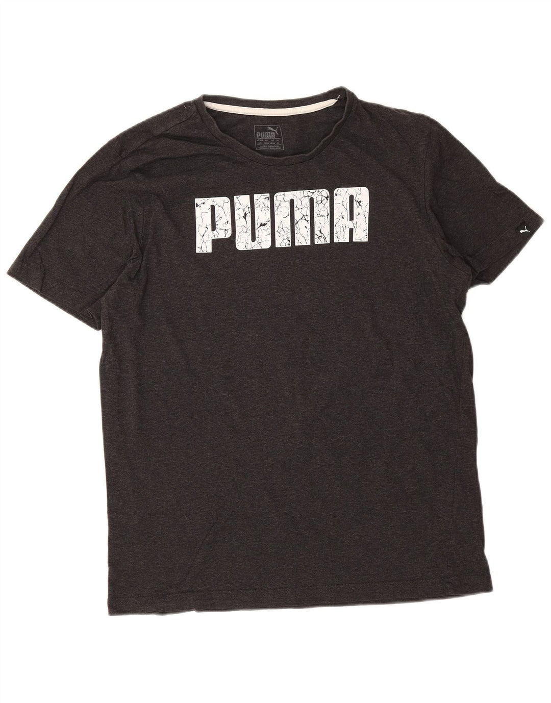 Puma T-Shirt Graphic Homme Gris Moyen Coton