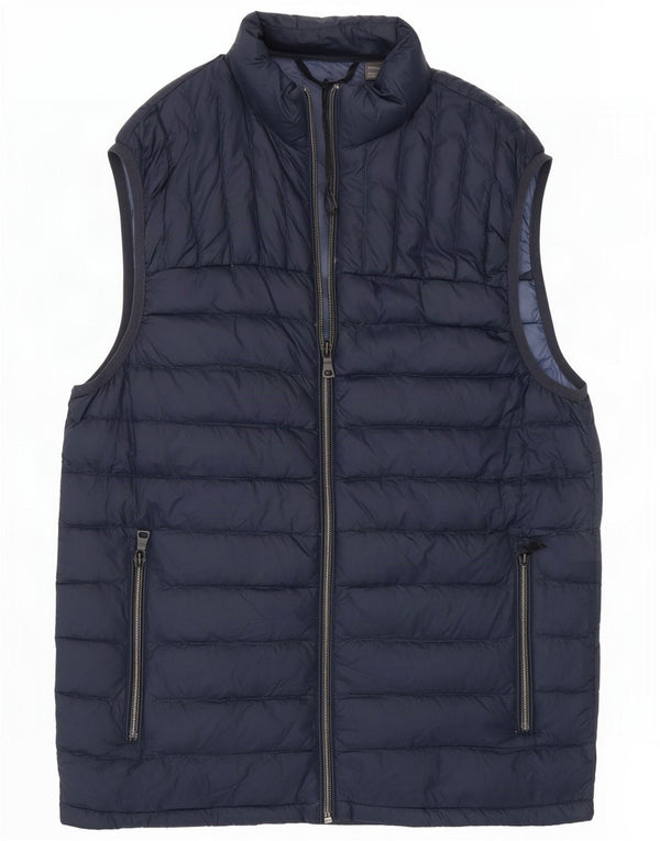 Marks & Spencer Gilet rembourré pour homme UK 36 Small Bleu marine Polyamide