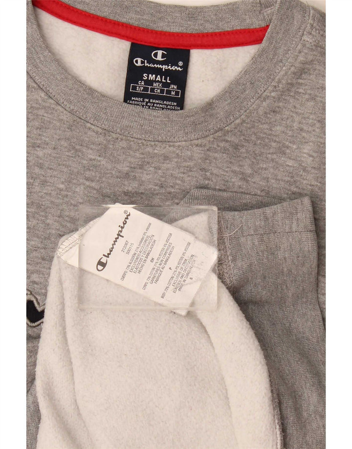Champion Sweat-shirt graphique pour homme Petit coton moucheté gris
