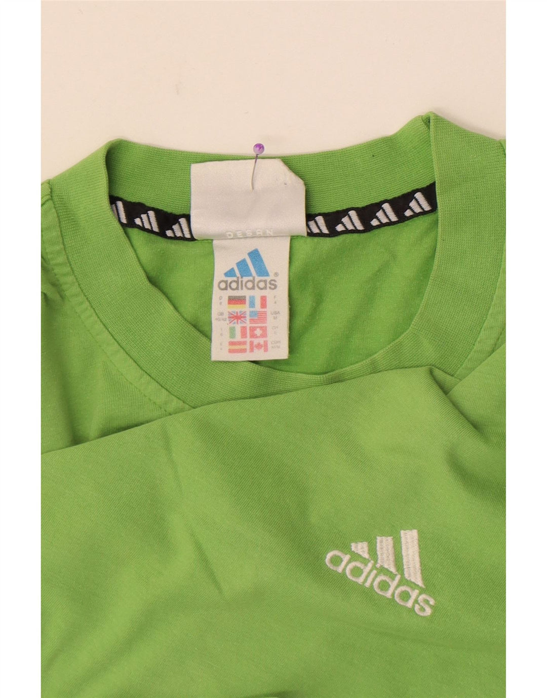 Adidas T-shirt pour homme UK 40/42 Vert moyen