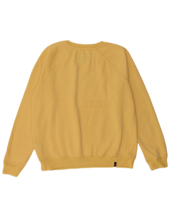 Volcom Sweat-shirt surdimensionné graphique pour femme US 4/6 Small Jaune