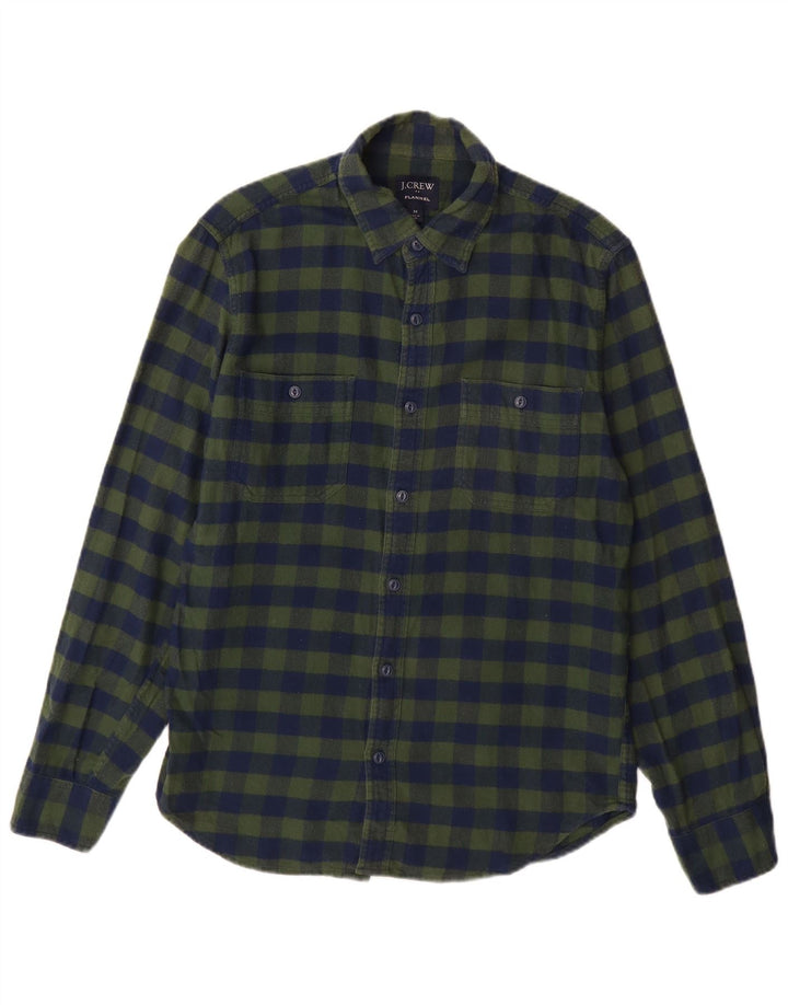 J. Crew Chemise Flanelle Homme Bleu Moyen Carreaux Coton