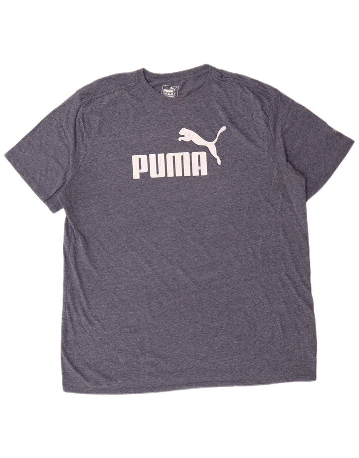 PUMA T-Shirt Graphique Homme XL Bleu