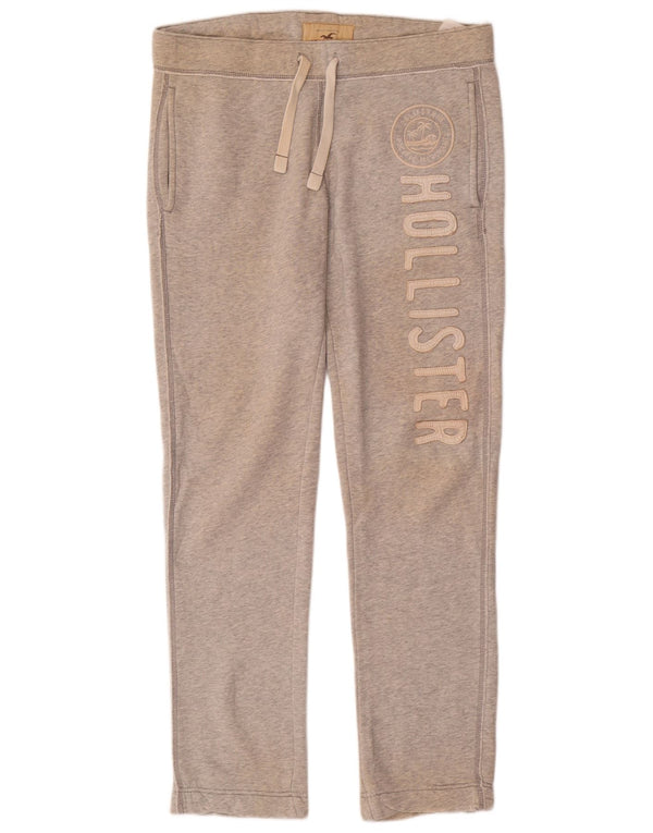HOLLISTER Pantalon de survêtement graphique Small Beige Coton Homme
