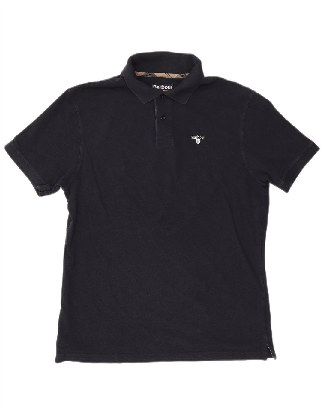 Barbour Polo Homme XL Bleu Marine Coton