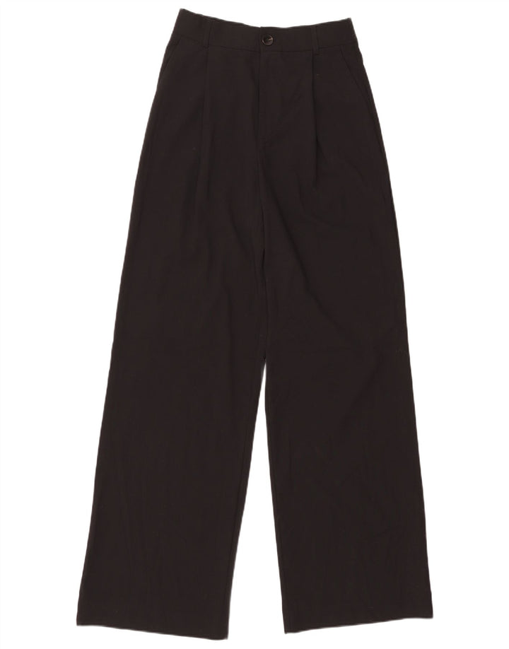 Pantalon Chino Pegged Femme Zara Petit W26 L31 Noir Polyester