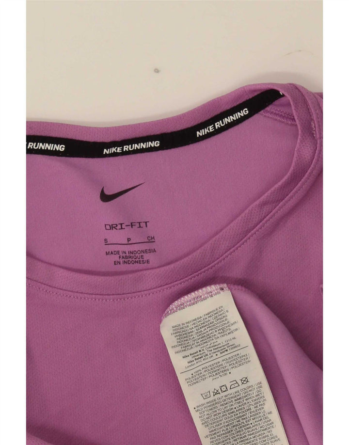 Nike Hommes Dri Fit T-Shirt Haut Petit Violet Polyester