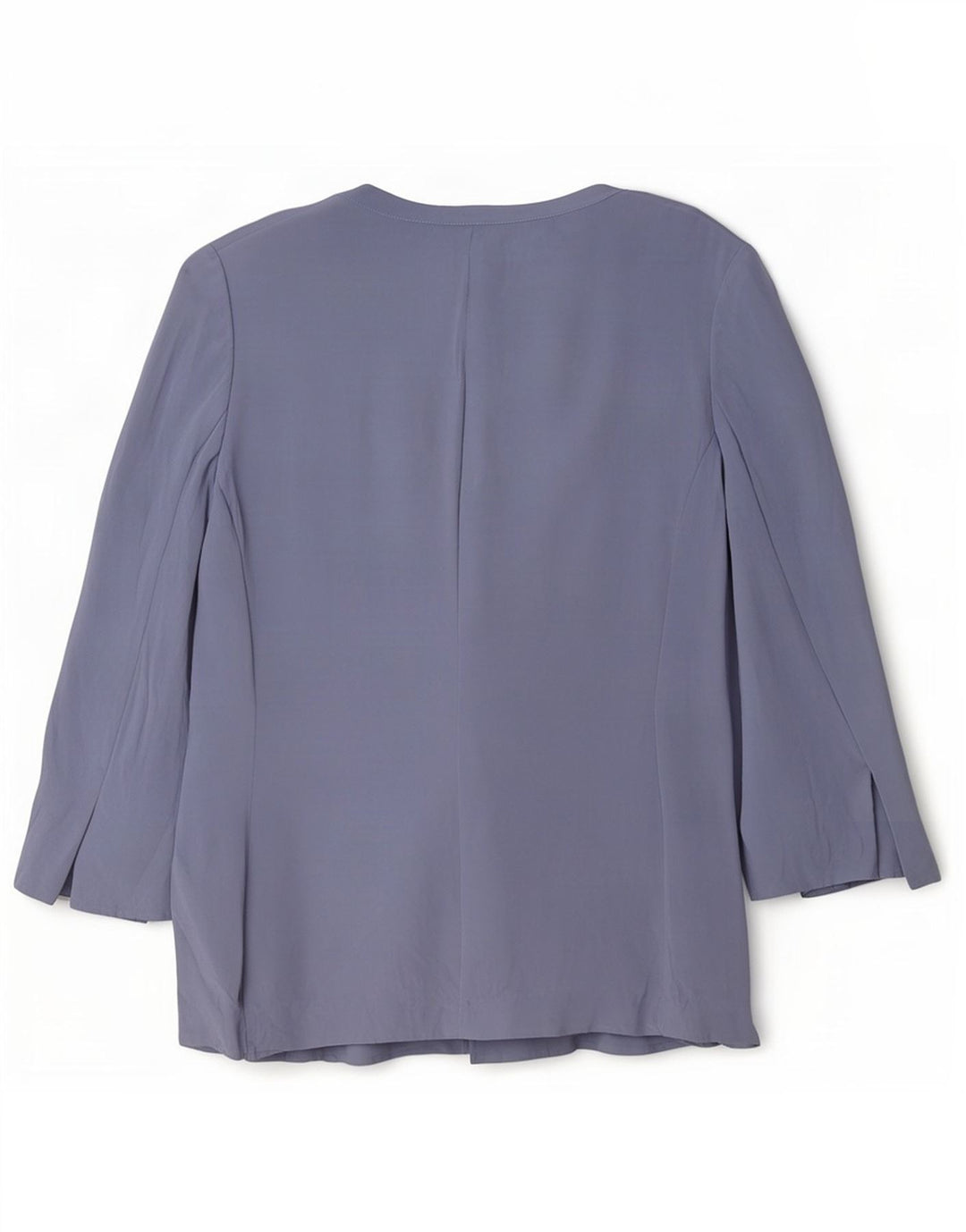 Luisa Spagnoli Haut Cardigan Femme UK 14 Soie Bleu Moyen