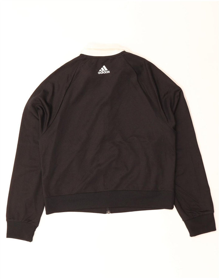 ADIDAS Veste de survêtement pour femme UK 14 Medium Noir Polyester