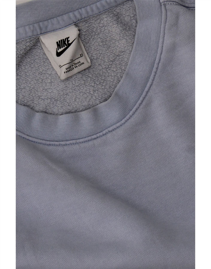 NIKE Womens Oversized Sweatshirt Jumper UK 18 XL Blue Cotton Vintage Nike and Second-Hand Nike from Messina Hembry 