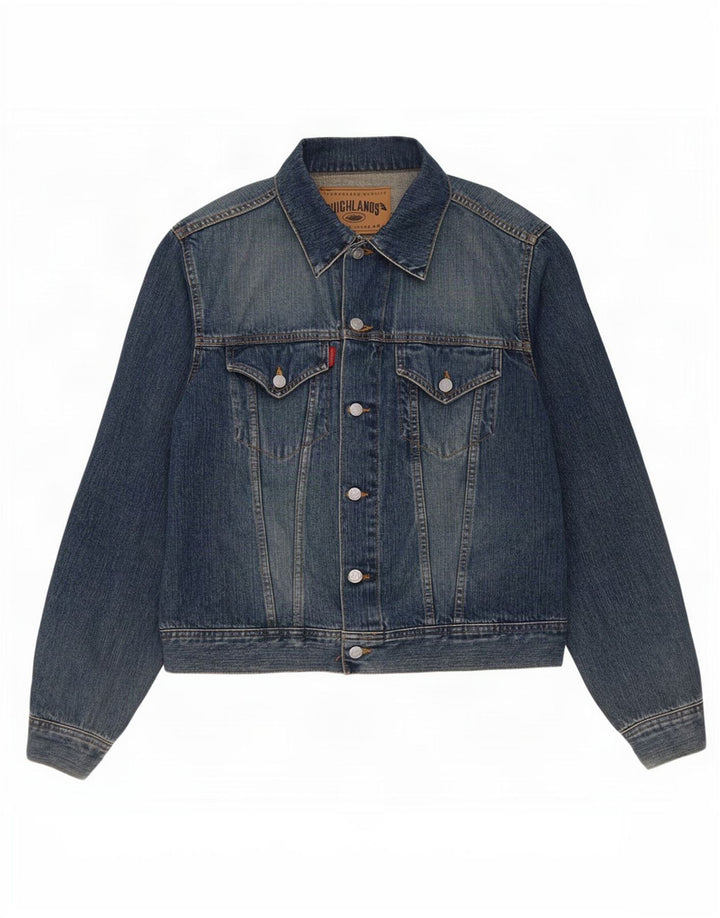 High Lands Veste en jean pour homme UK 38 Bleu moyen Coton