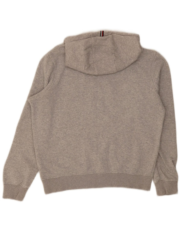 Tommy Hilfiger Pull à capuche graphique pour garçon 13-14 ans Gris Coton