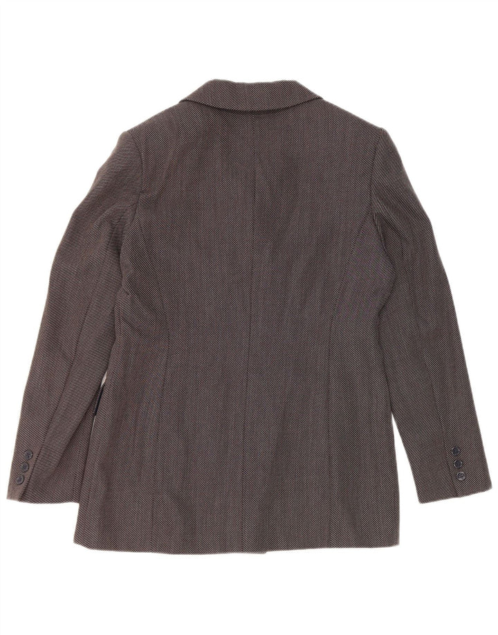 Caractere Veste Blazer Double Boutonnage Femme UK 12 Gris Moyen
