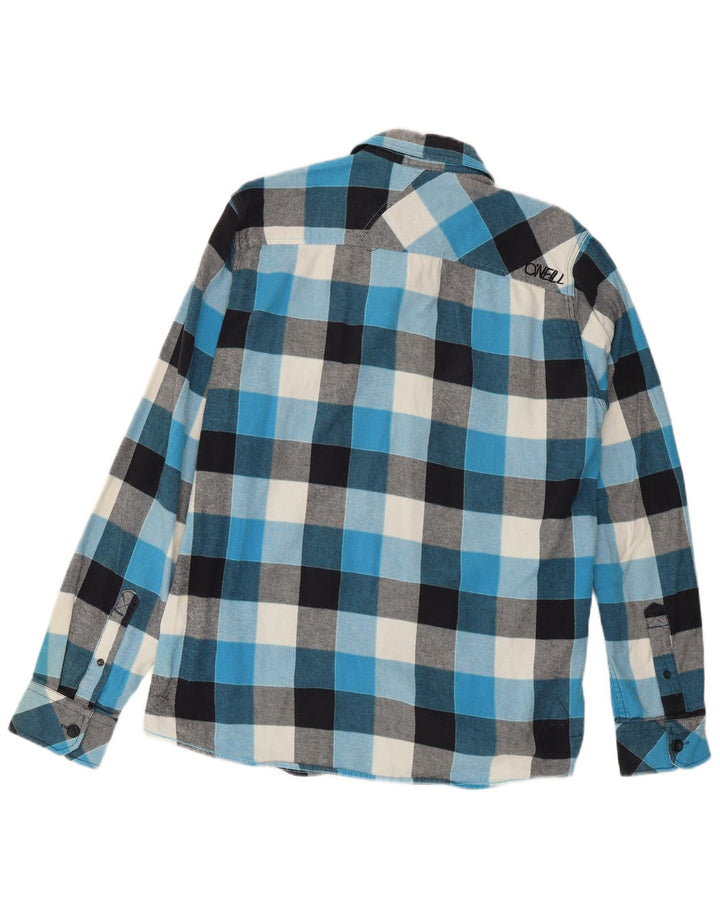 O'Neill Chemise en flanelle coupe régulière pour homme en coton vichy bleu moyen