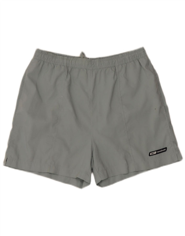Reebok Short de Sport Homme Bleu Moyen Polyester