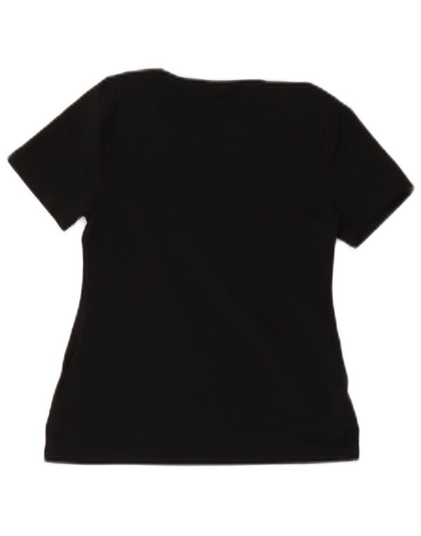 Nike Filles Dri Fit Graphic T-Shirt Top 8-9 ans Petit Noir Polyester