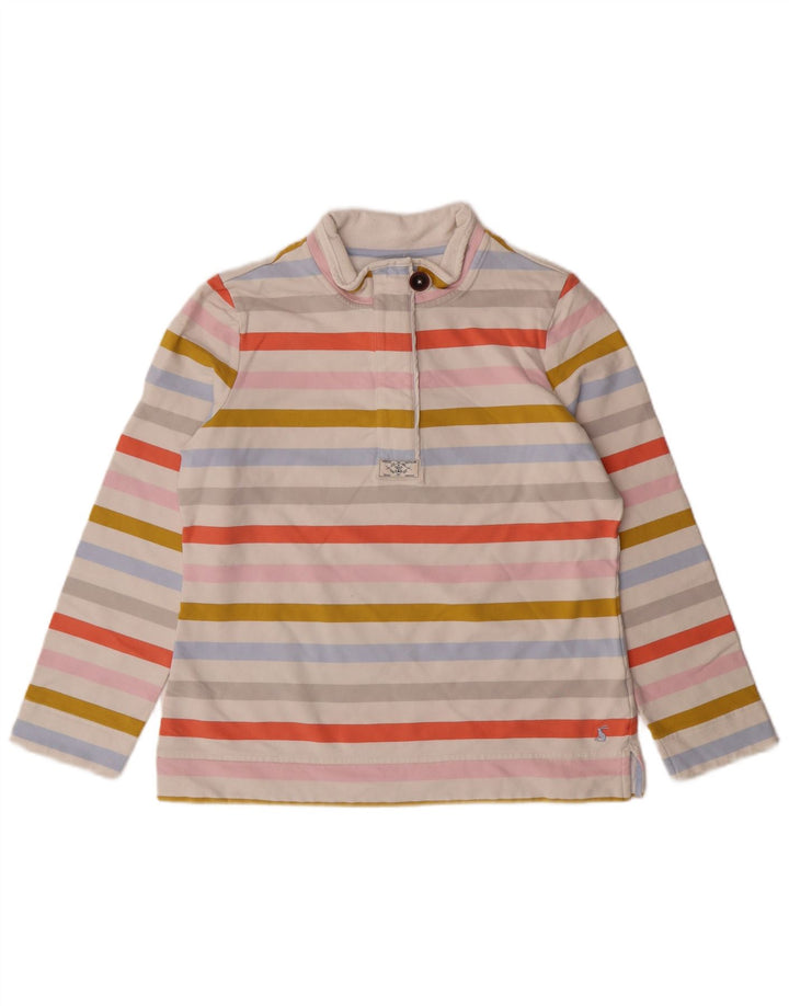 Joules Sweatshirt Jumper UK 14 Large Multicolore Rayé Classique