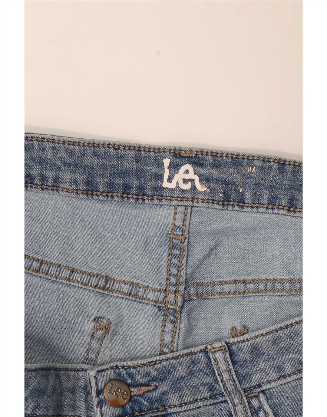 Lee Short en Jean Femme W38 XL Bleu