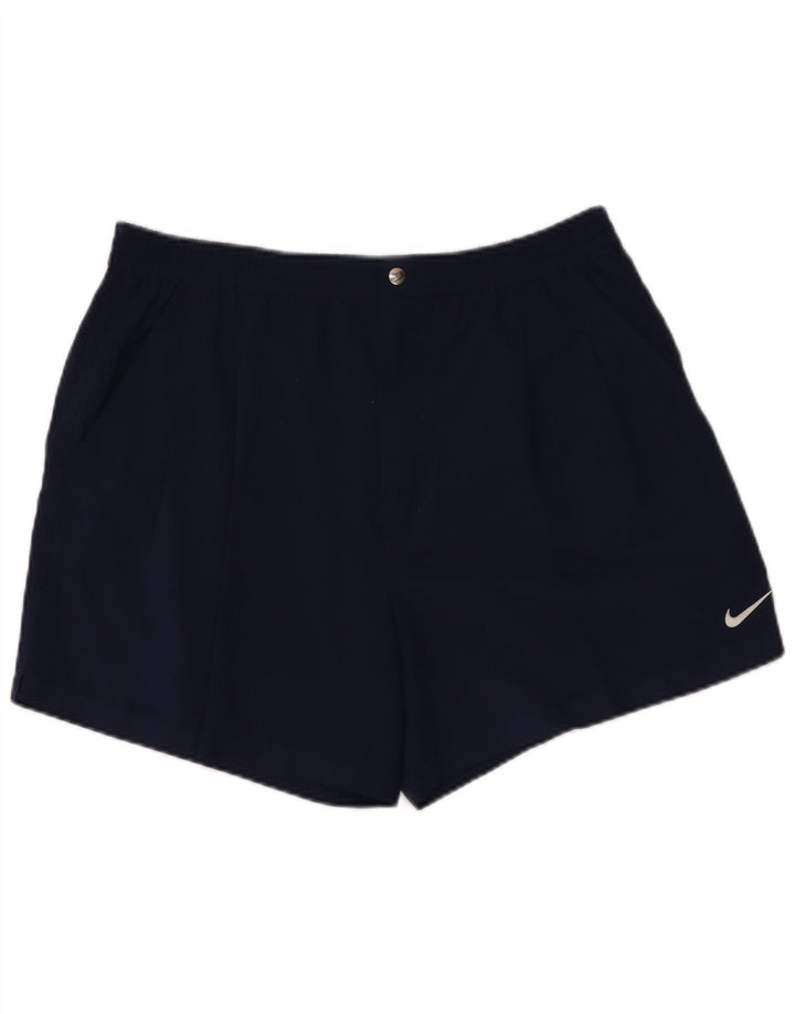 Nike Short de sport pour homme XL Bleu marine Polyester