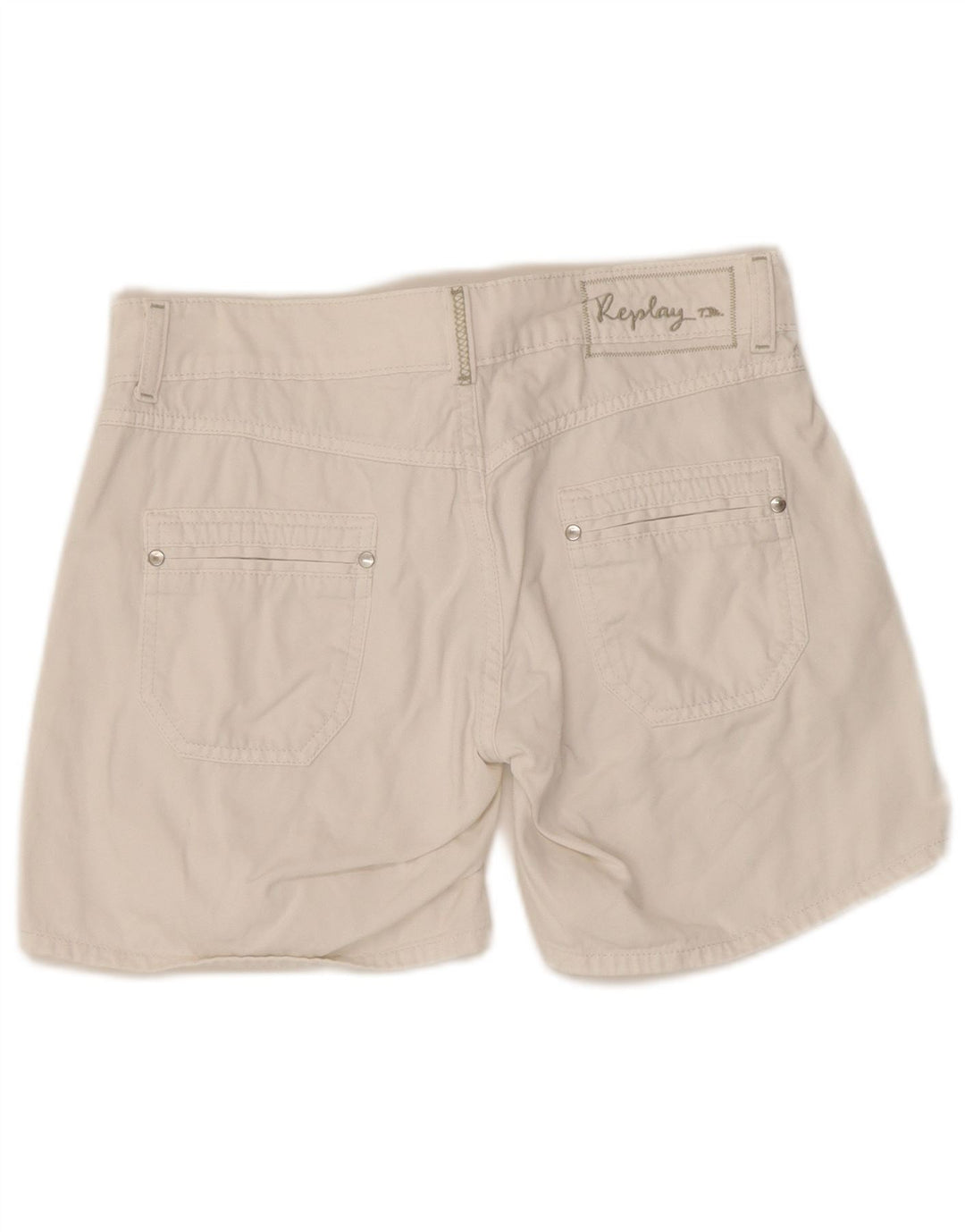 Replay Short Casual W30 Femme Blanc Moyen