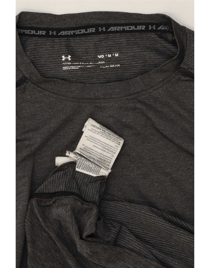 Under Armour Tee-Shirt Heat Gear Homme Gris Moyen Polyester