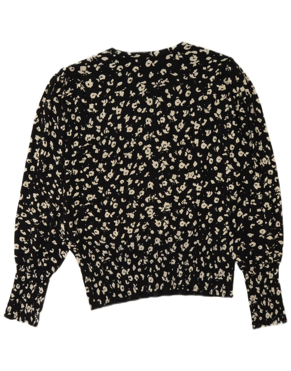 Marks & Spencer Pull à col rond pour femme UK 12 Noir moyen