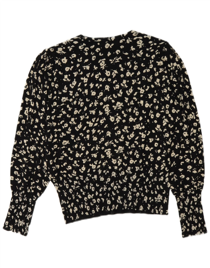 Marks & Spencer Pull à col rond pour femme UK 12 Noir moyen